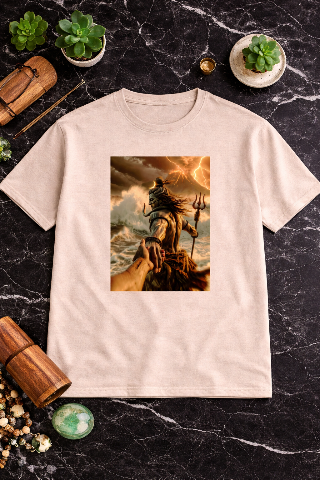 Shiva Guiding Through Storms Unisex Classic Crew T-Shirt