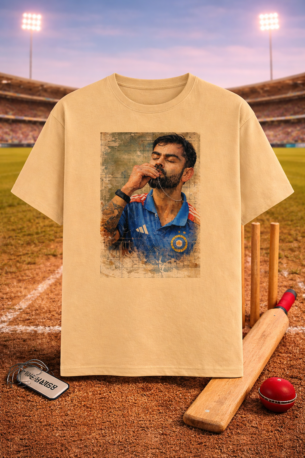 Virat Kohli Breaking Records Unisex Classic Crew T-Shirt