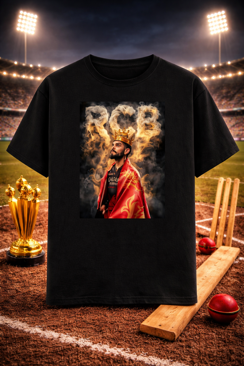King Kohli RCB Unisex Classic Crew T-Shirt