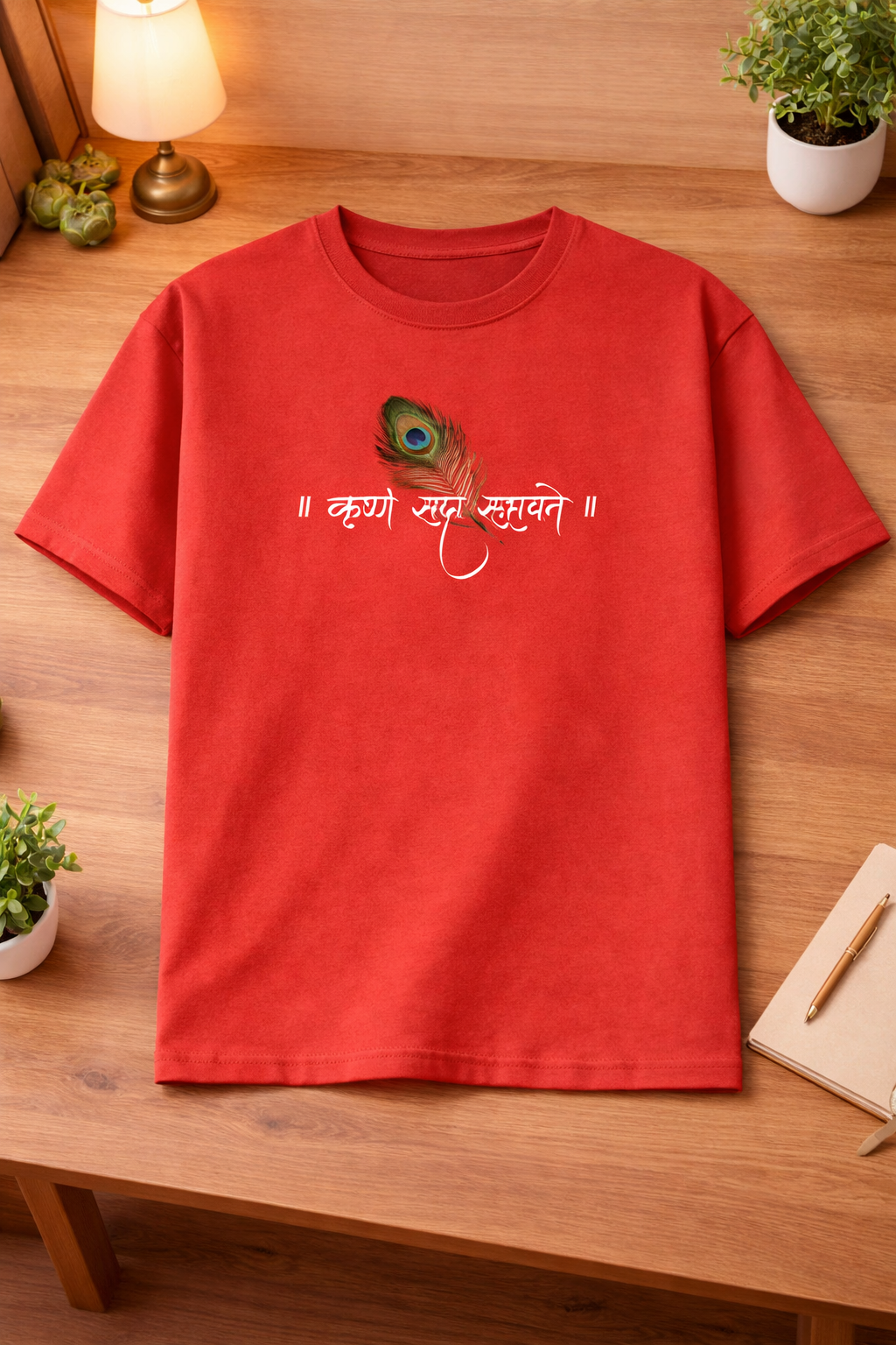 Krishna Sada Sahayate Unisex Classic Crew T-Shirt