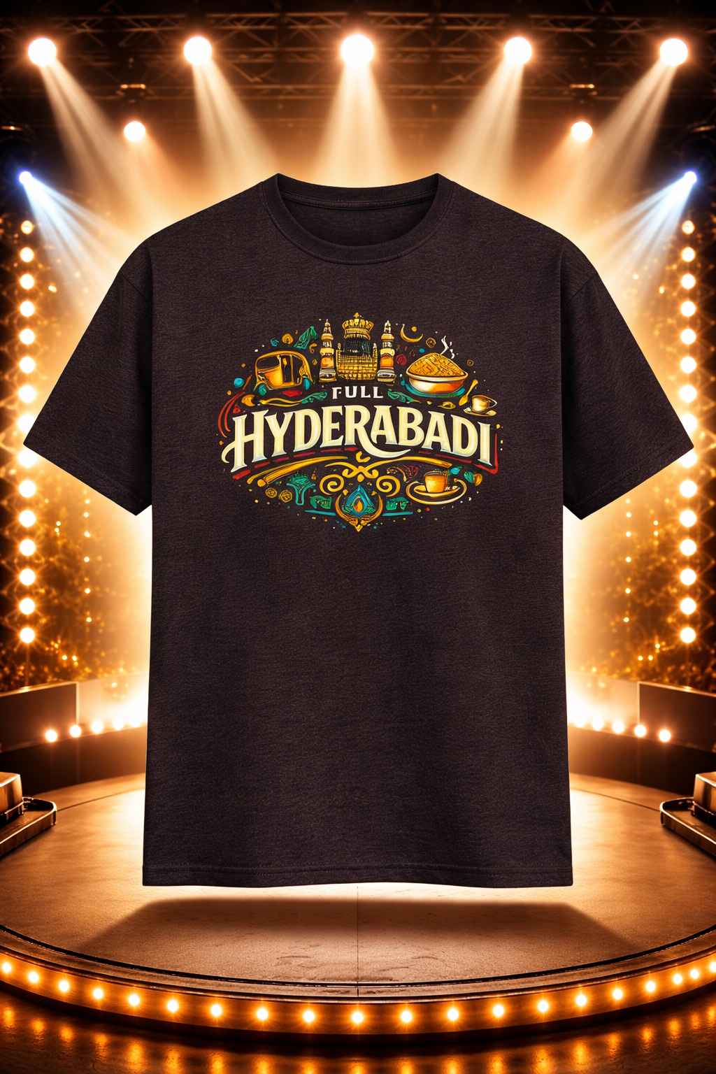 Hyderabad City Unisex Classic Crew T-Shirt