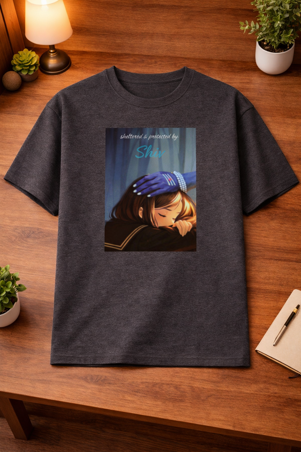 Protected by Shiv Unisex Classic Crew T-Shirt