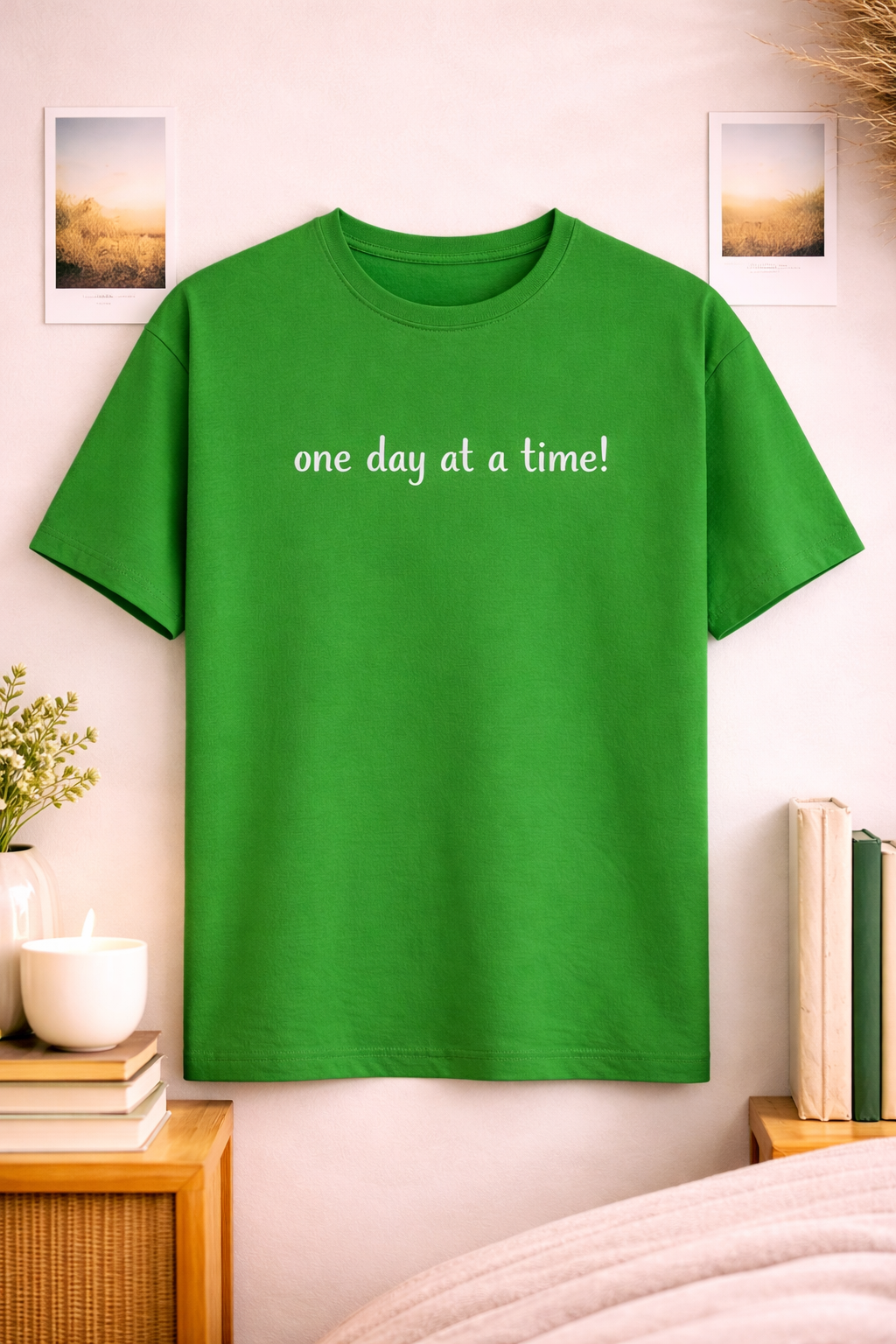 One Day At A Time Unisex Classic Crew T-Shirt