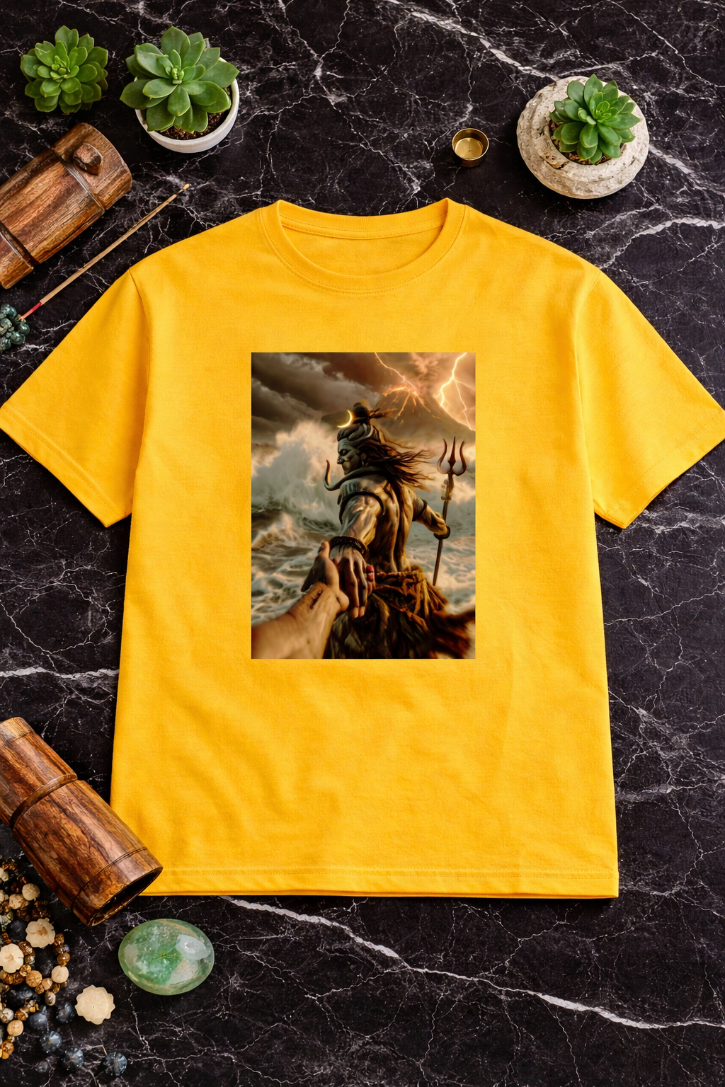 Shiva Guiding Through Storms Unisex Classic Crew T-Shirt