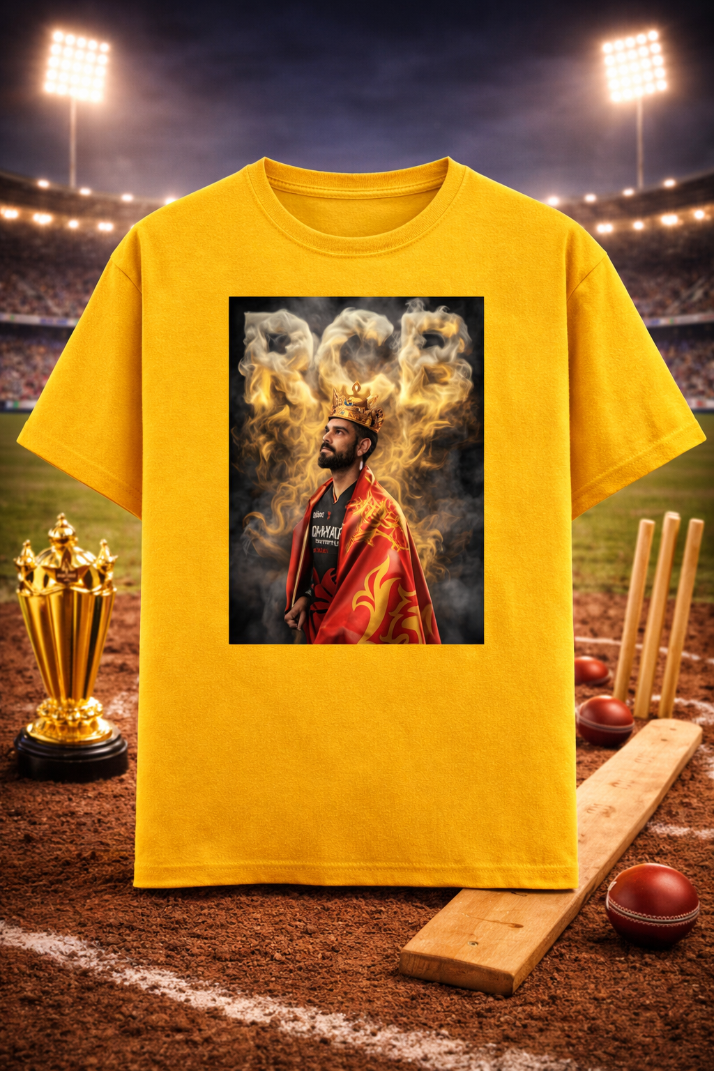 King Kohli RCB Unisex Classic Crew T-Shirt