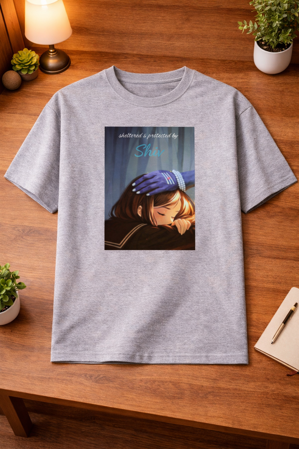 Protected by Shiv Unisex Classic Crew T-Shirt