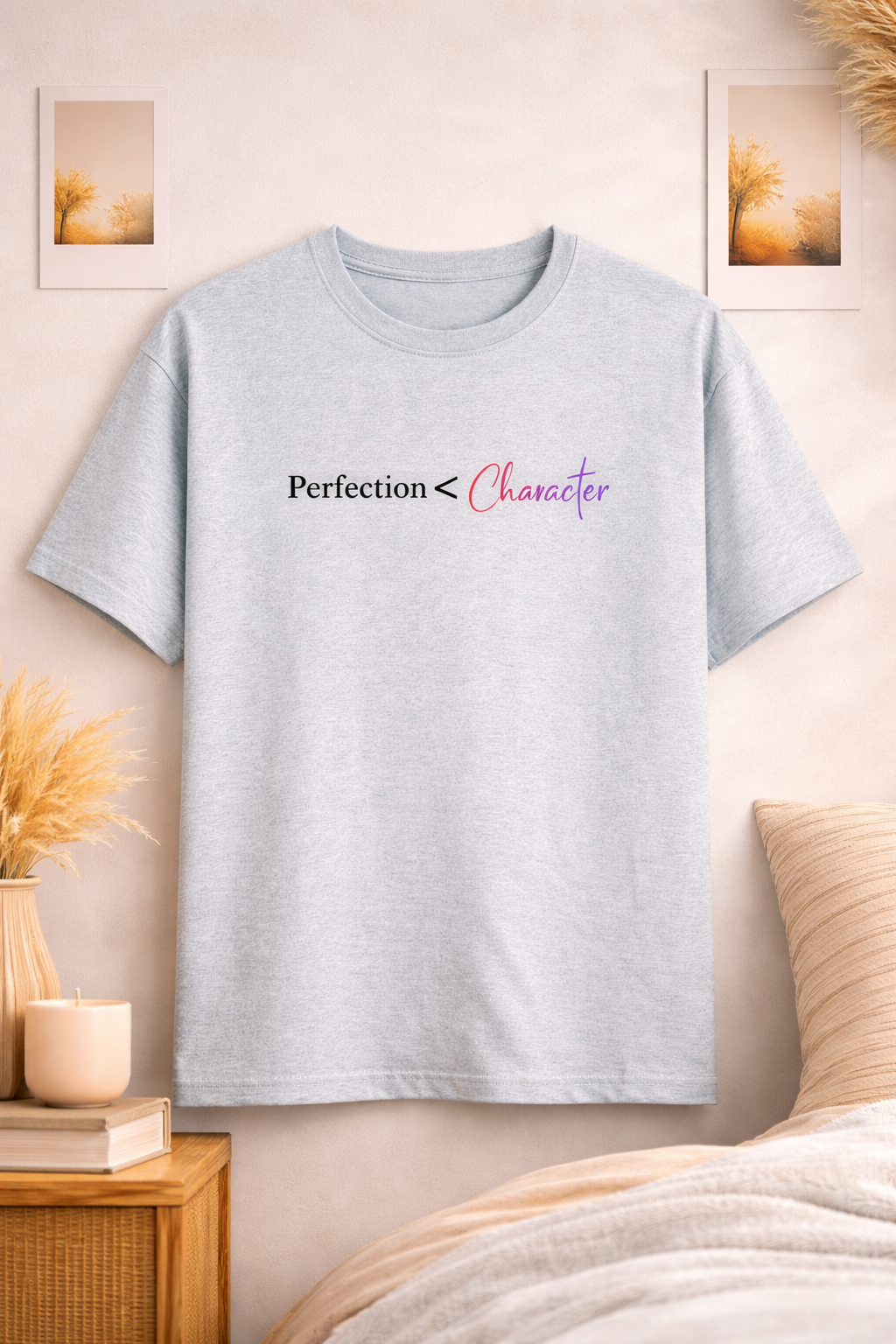 Perfection v Character Unisex Classic Crew T-Shirt
