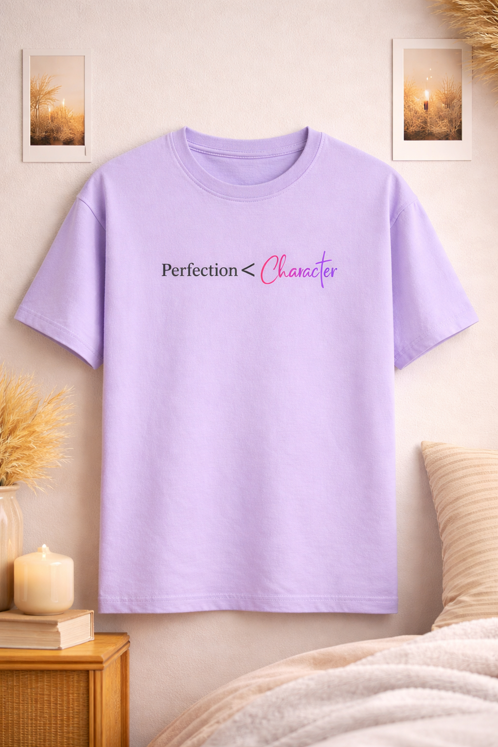 Perfection v Character Unisex Classic Crew T-Shirt