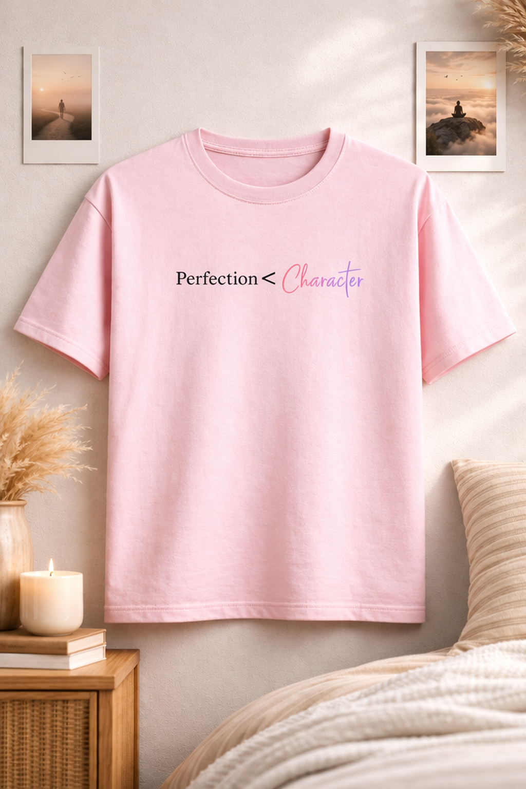 Perfection v Character Unisex Classic Crew T-Shirt