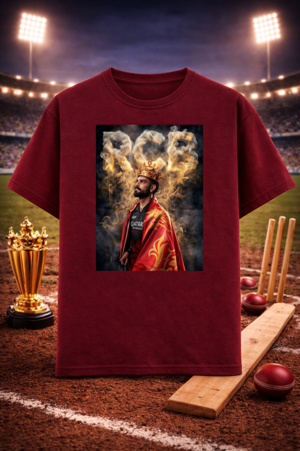King Kohli RCB Unisex Classic Crew T-Shirt