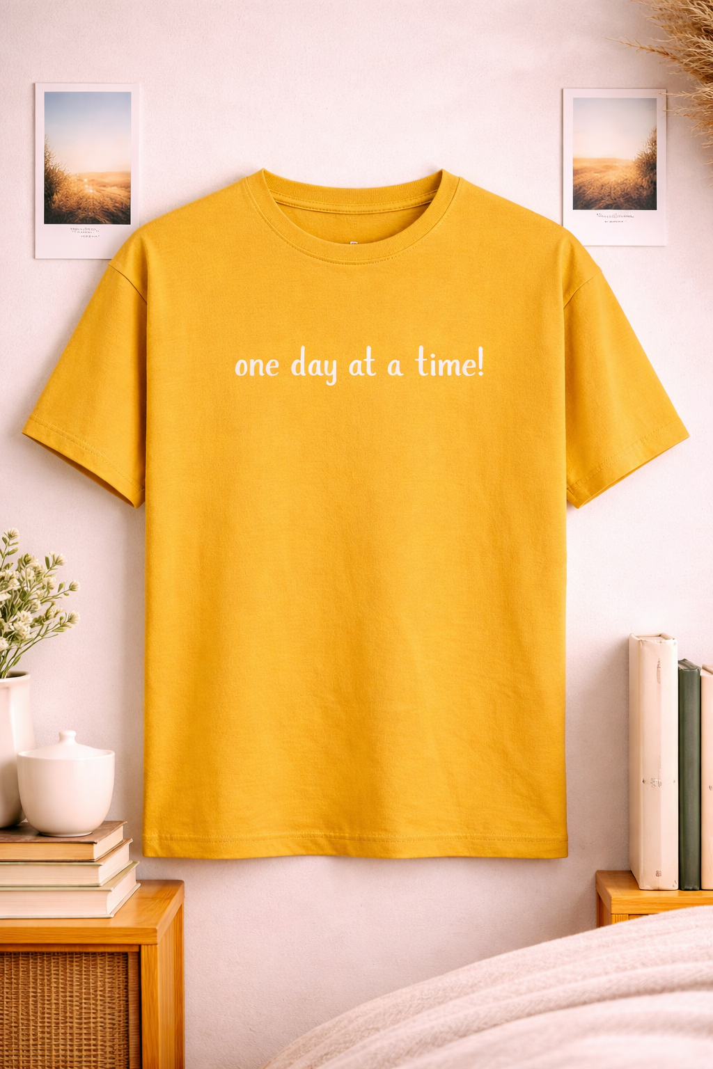One Day At A Time Unisex Classic Crew T-Shirt
