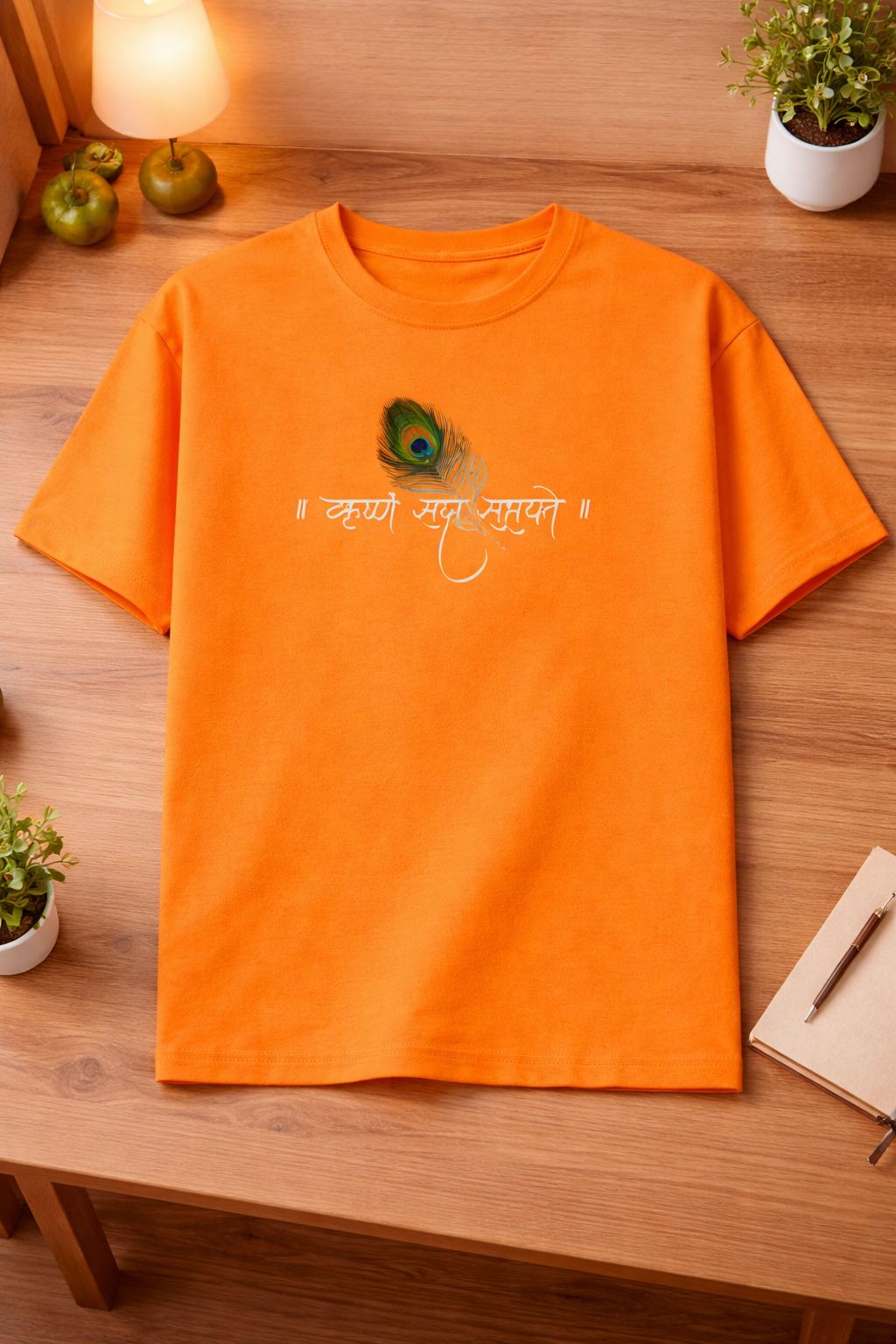 Krishna Sada Sahayate Unisex Classic Crew T-Shirt
