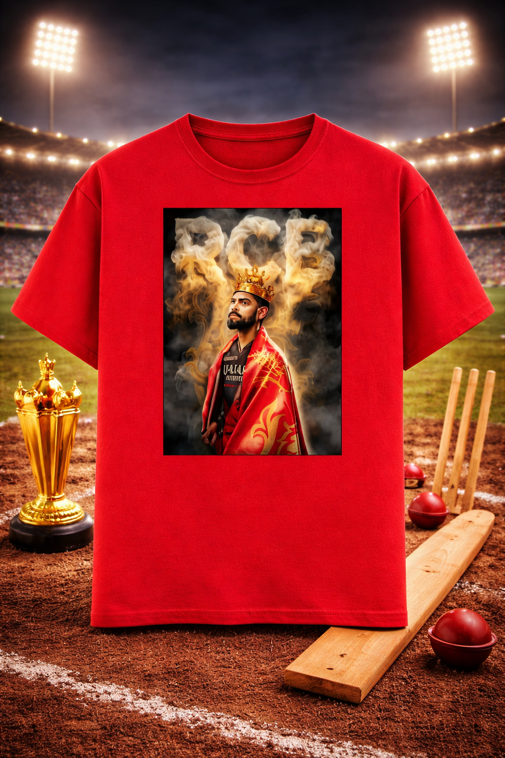 King Kohli RCB Unisex Classic Crew T-Shirt