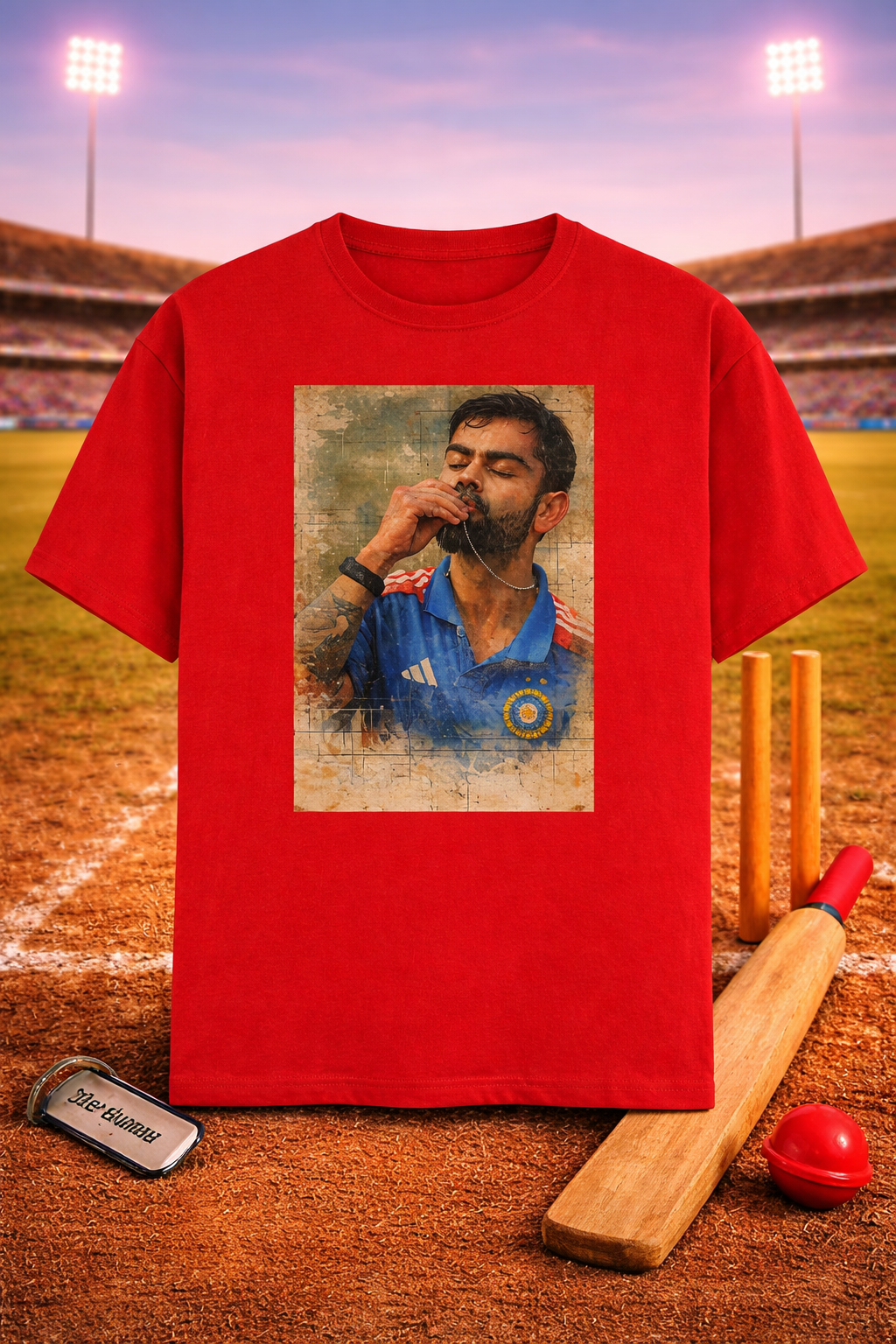 Virat Kohli Breaking Records Unisex Classic Crew T-Shirt