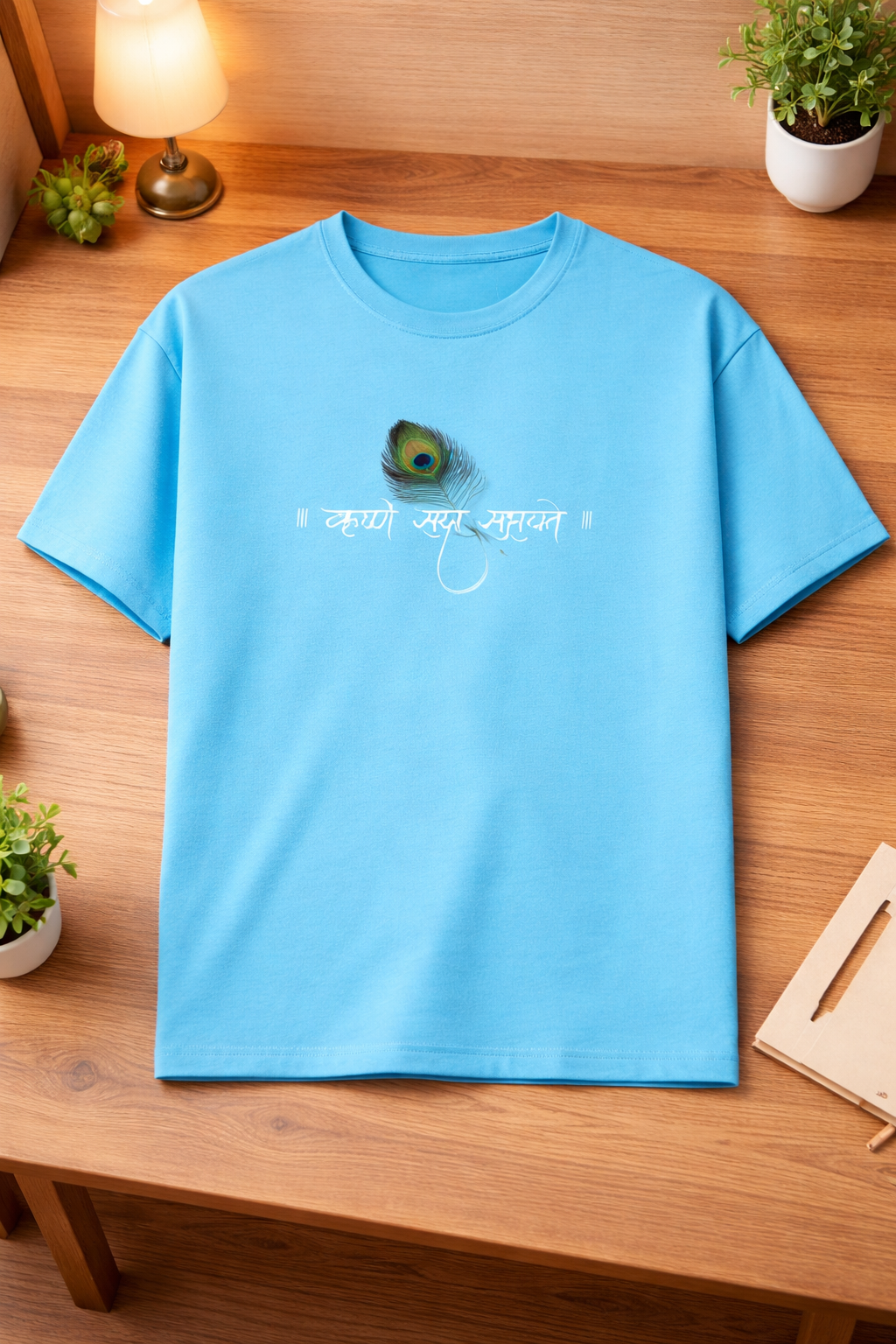 Krishna Sada Sahayate Unisex Classic Crew T-Shirt