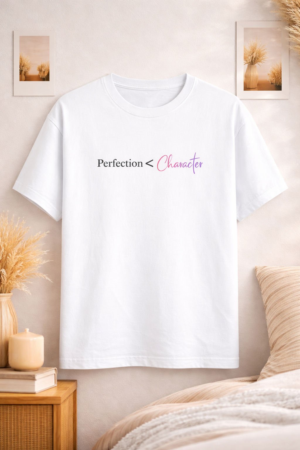 Perfection v Character Unisex Classic Crew T-Shirt
