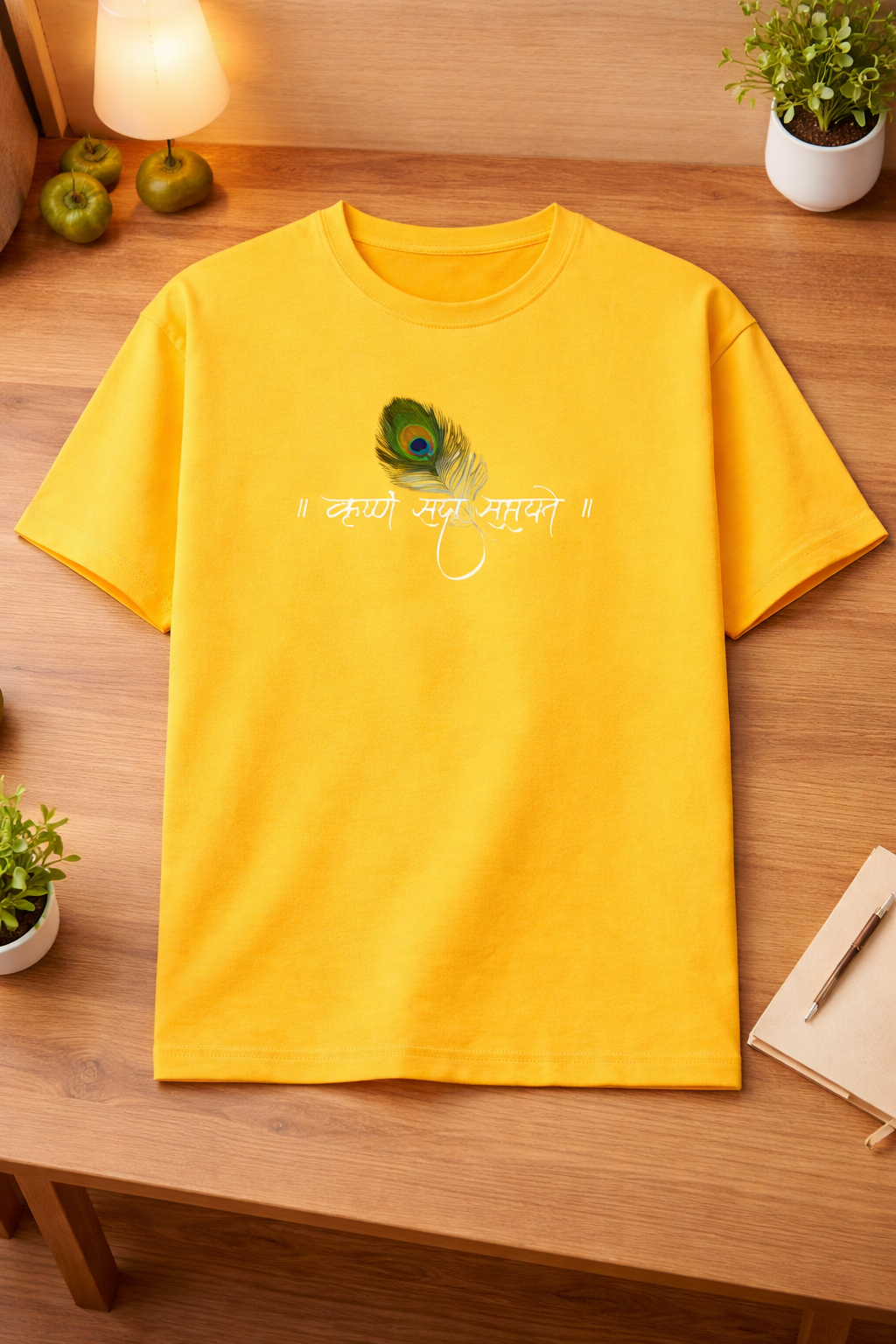 Krishna Sada Sahayate Unisex Classic Crew T-Shirt